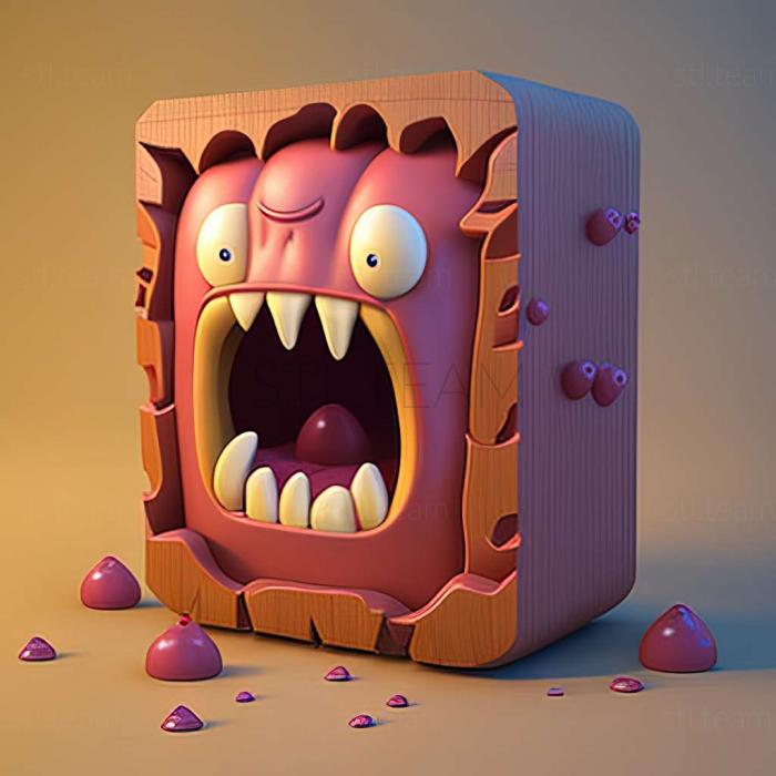 3D model Pudding Monsters game (STL)